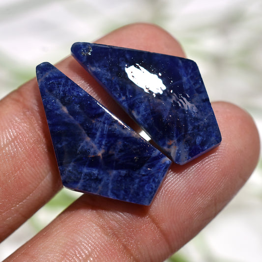 Designer Sodalite Earrings Pair – Eye-Catching Blue Gemstone for Jewelry Artists