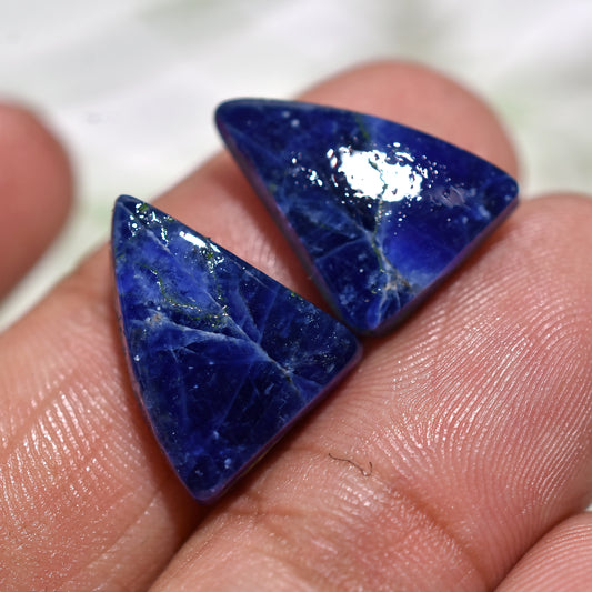 Stunning Sodalite Matched Earrings Pair – Designer Gemstone Pair for Custom Jewelry