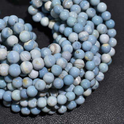 Heavenly Blue Opal Sphere Beads – Natural Gemstone Beads for Designers