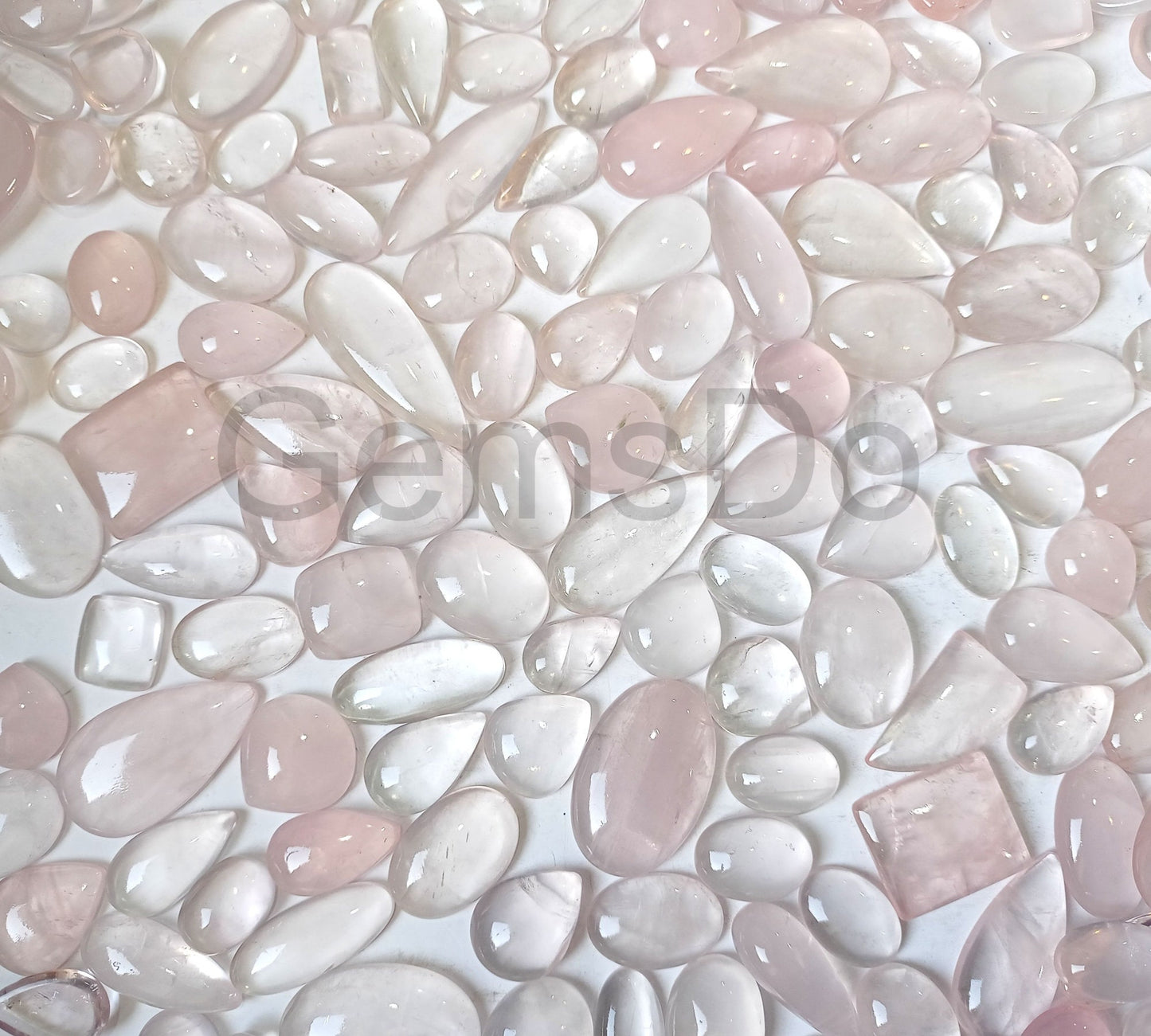 Natural Rose Quartz Gemstone Lot – Polished Bulk Pink Crystal Stones for Jewelry, Healing & Craft Projects