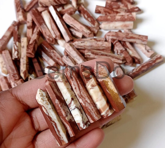 Natural Coconut Jasper Crystal Tower – Healing Gemstone Obelisk for Energy & Wellness
