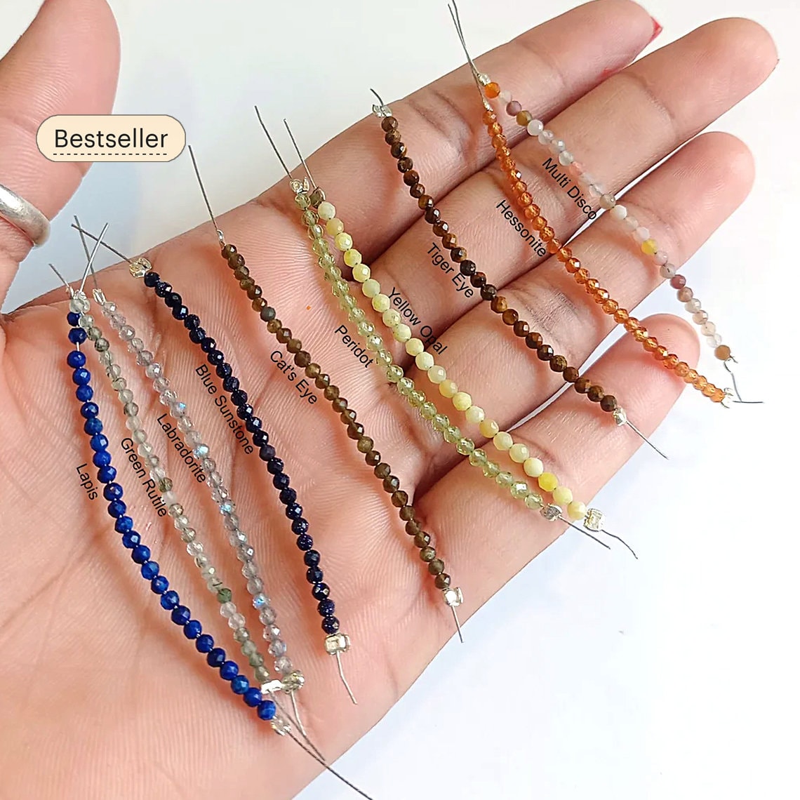 Wholesale 2mm Rondelle Faceted Beads – Tiny Gemstones for Woman