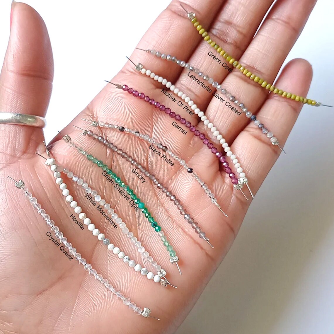 Wholesale 2mm Rondelle Faceted Beads – Tiny Gemstones for Woman
