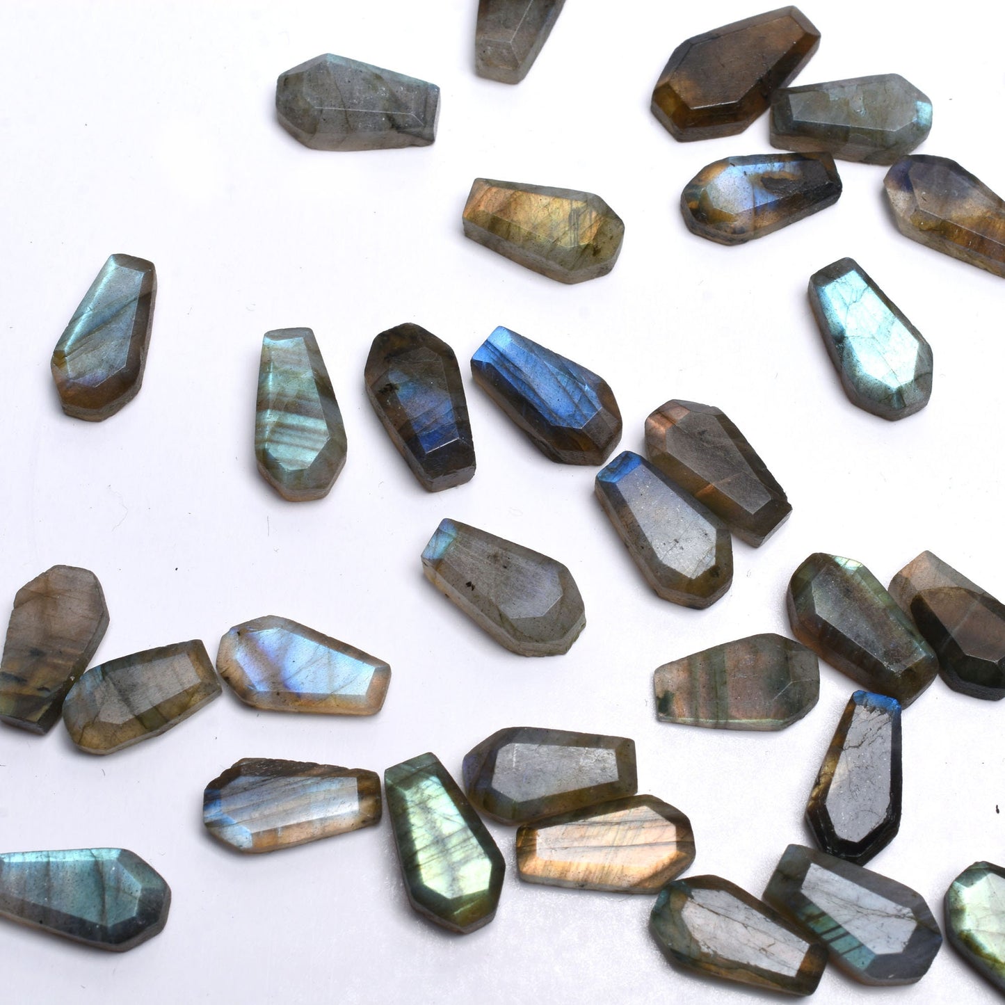Custom Listing - peach moonstone, lapis lazuli sodalite rose quartz, flourite, Grey moonstone,  onyx,  Labradorite,  amazonite,  Mix Coffin