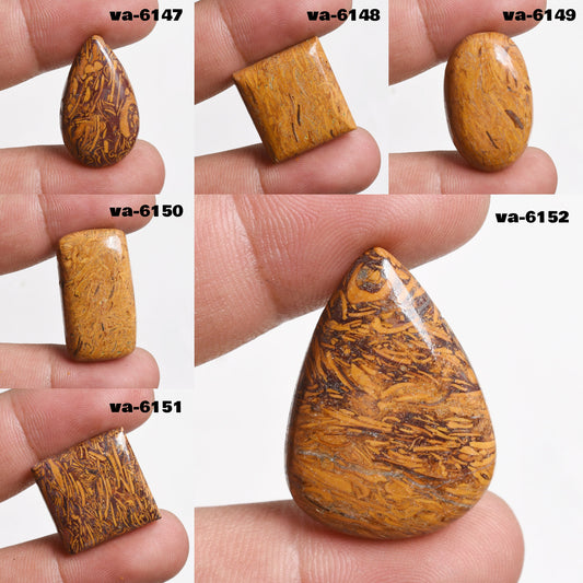 Natural Mariam Jasper Gemstone Cabochon - Mix Shape Loose Stone