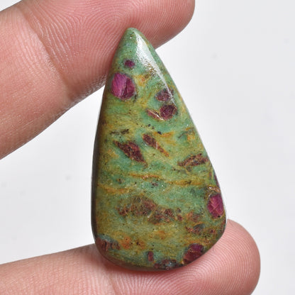 Ruby Fuchsite Cabochon - Wholesale Gemstone Lot, Mix Shape & Size