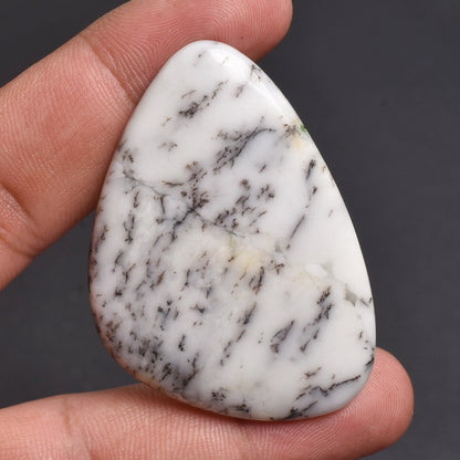 Natural White Dendrite Opal Gemstone - Mix Shape Opal Losse Cabochon