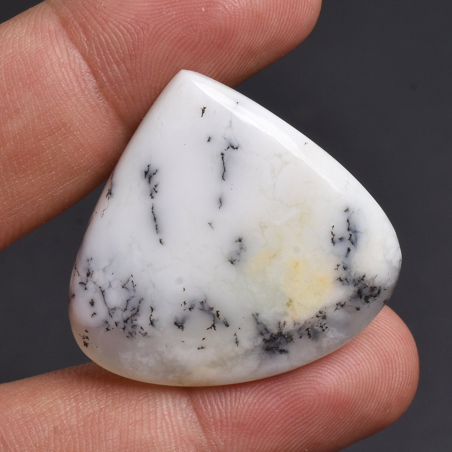Natural White Dendrite Opal Gemstone - Mix Shape Opal Losse Cabochon