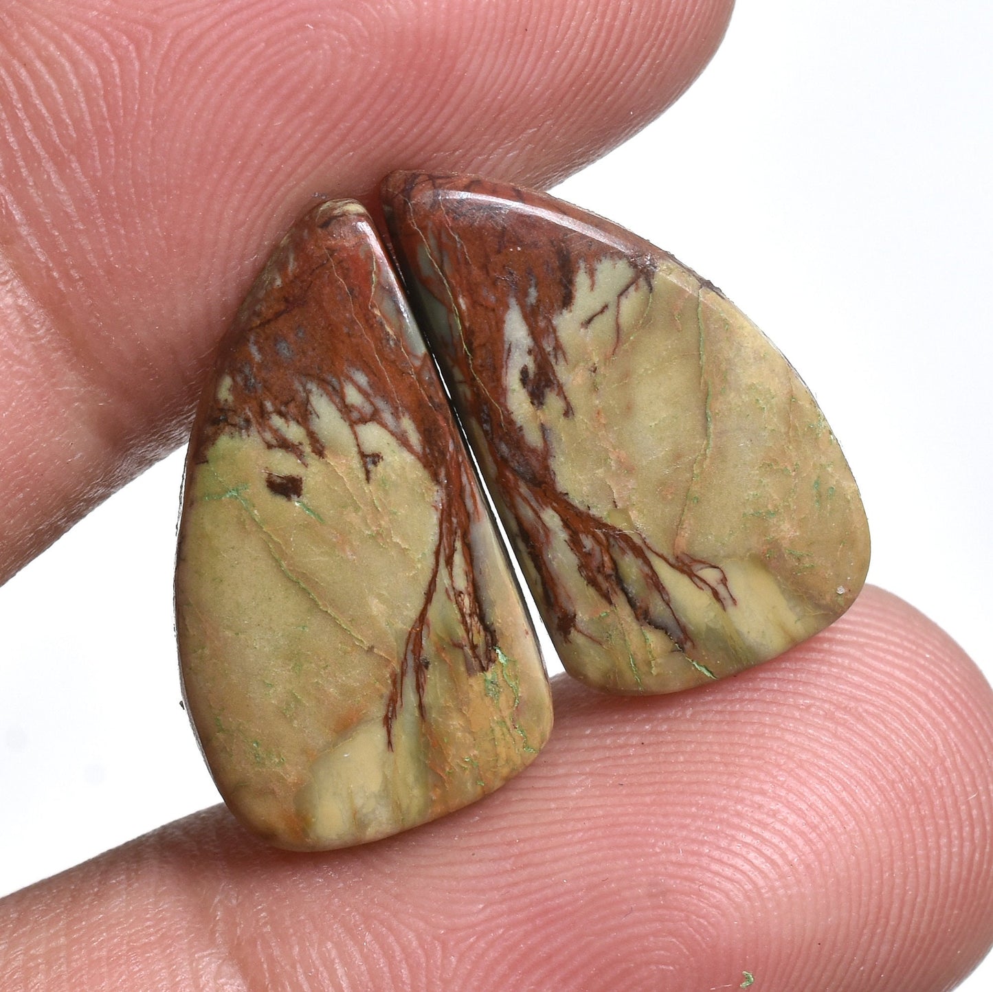 Red Cherry Jasper Pair, Matching Gemstones