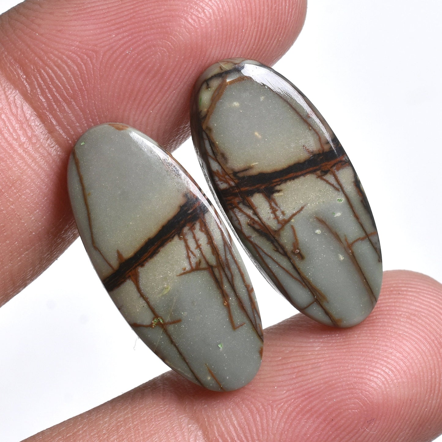 Red Cherry Jasper Pair, Matching Gemstones