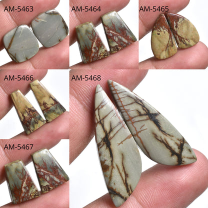 Red Cherry Jasper Pair, Matching Gemstones