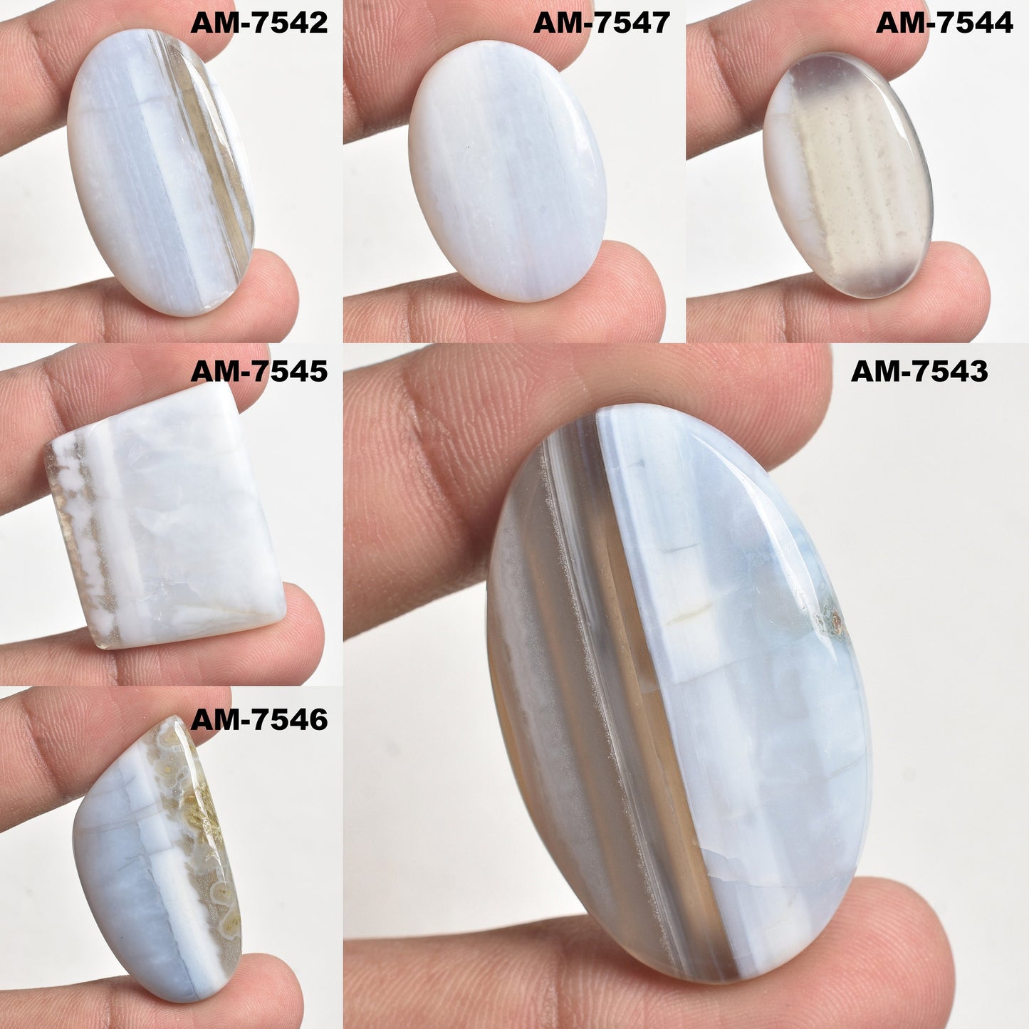 Owyhee Blue Opal Cabochon - Natural Blue Opal Gemstone