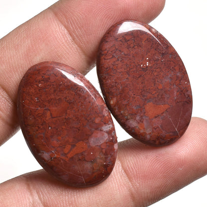 Mix Jasper Earring Pair - Multi-Shape Gemstone Cabochons
