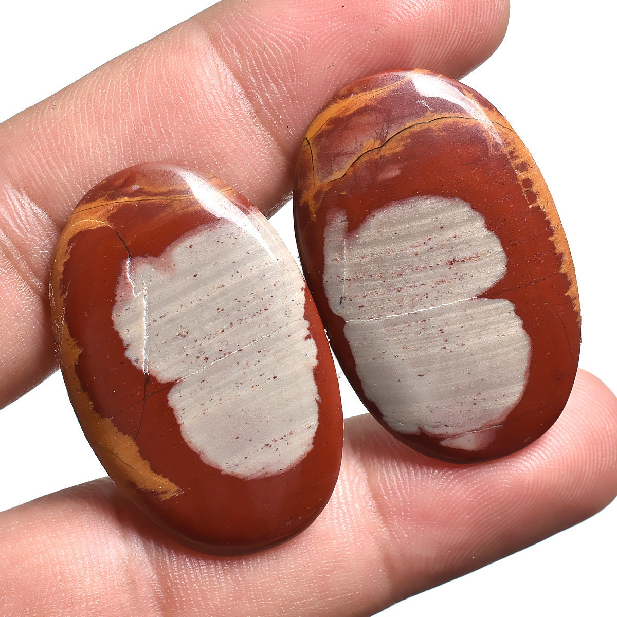 Noreena Jasper Matching Pair - Wholesale Fancy Shape Jasper Earring Gemstones