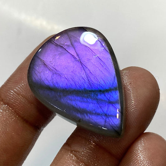 Mix Shaped Purple Fire Labradorite Cabochon – Hand Polished Magical Gemstone