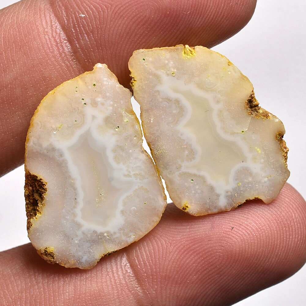 Wholesale Solar Quartz Slice Pairs, Multi-Color Druzy Sets