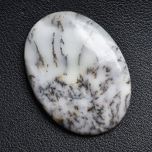 100% Natural White Black Dendrite Opal Cabochon - Loose Opal Gemstone Mix Shape
