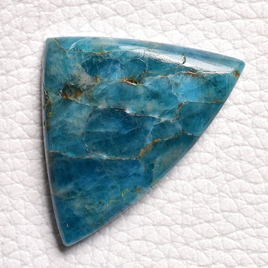 Natural Blue Neon Apatite Crystal Cabochon - Top Grade Loose Apatite Gemstone