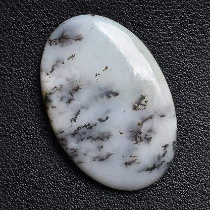 100% Natural White Black Dendrite Opal Cabochon - Loose Opal Gemstone Mix Shape