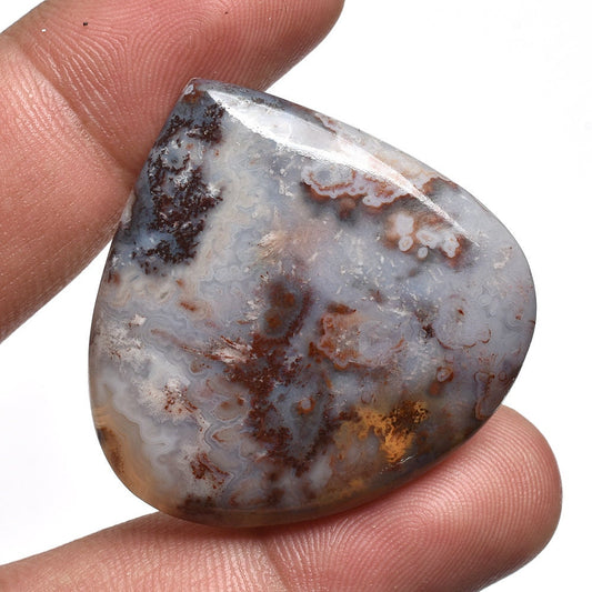 Texture Crazy Lace Cabochon - Unique Hand-Polished Gemstone for Jewelry