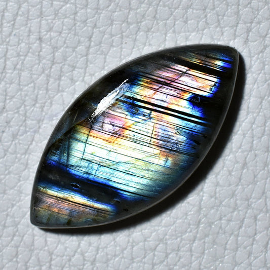 Multi Labradorite Cabochon - Marquise Shape, Labradorite Smooth Stone Gemstone