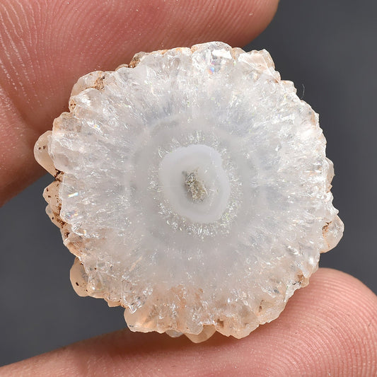 Solar Quartz Cabochon - White Solar Quartz Slice Gemstone at Wholesale Price