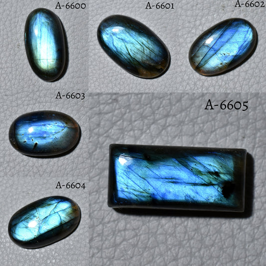 Actual Blue Fire Labradorite Gemstone – Oval-Rectangle Shape Magical Healing Crystal