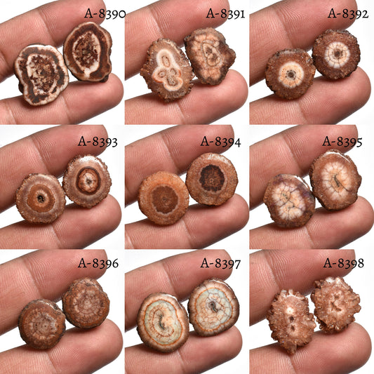 Designer Solar Quartz  Pairs – Unique Fancy Shape Dyed Solar Quartz for Earrings
