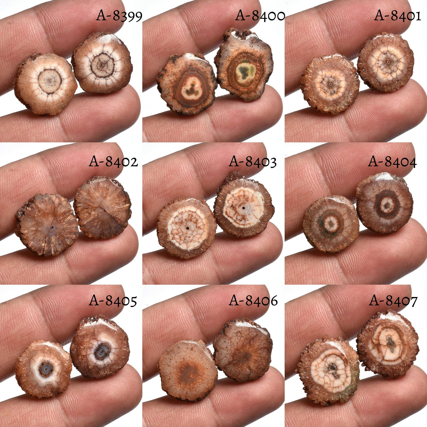 Elegant Brown Solar Quartz Pair - Loose Gemstone Earring Matching Quartz Pair