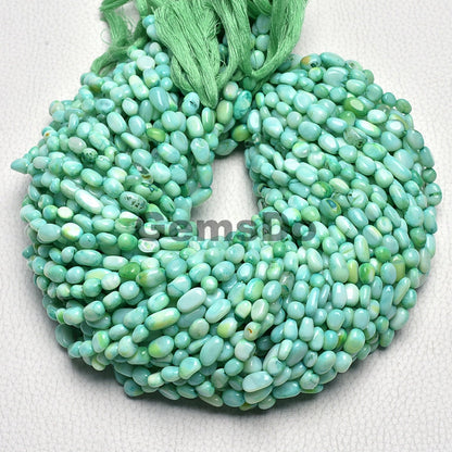 Beautiful Green Opal Nugget Beads, Wholesale Loose Tumble Gemstone  Beads