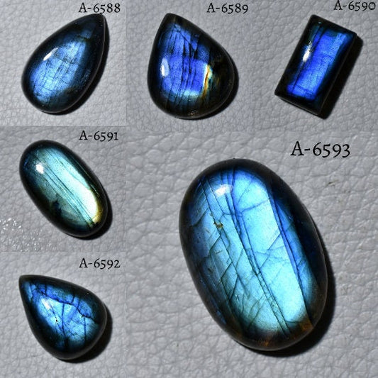 Glorious Blue Labradorite Cabochon - Flashy Blue Fire Gemstone, Perfect Birthstone Gift