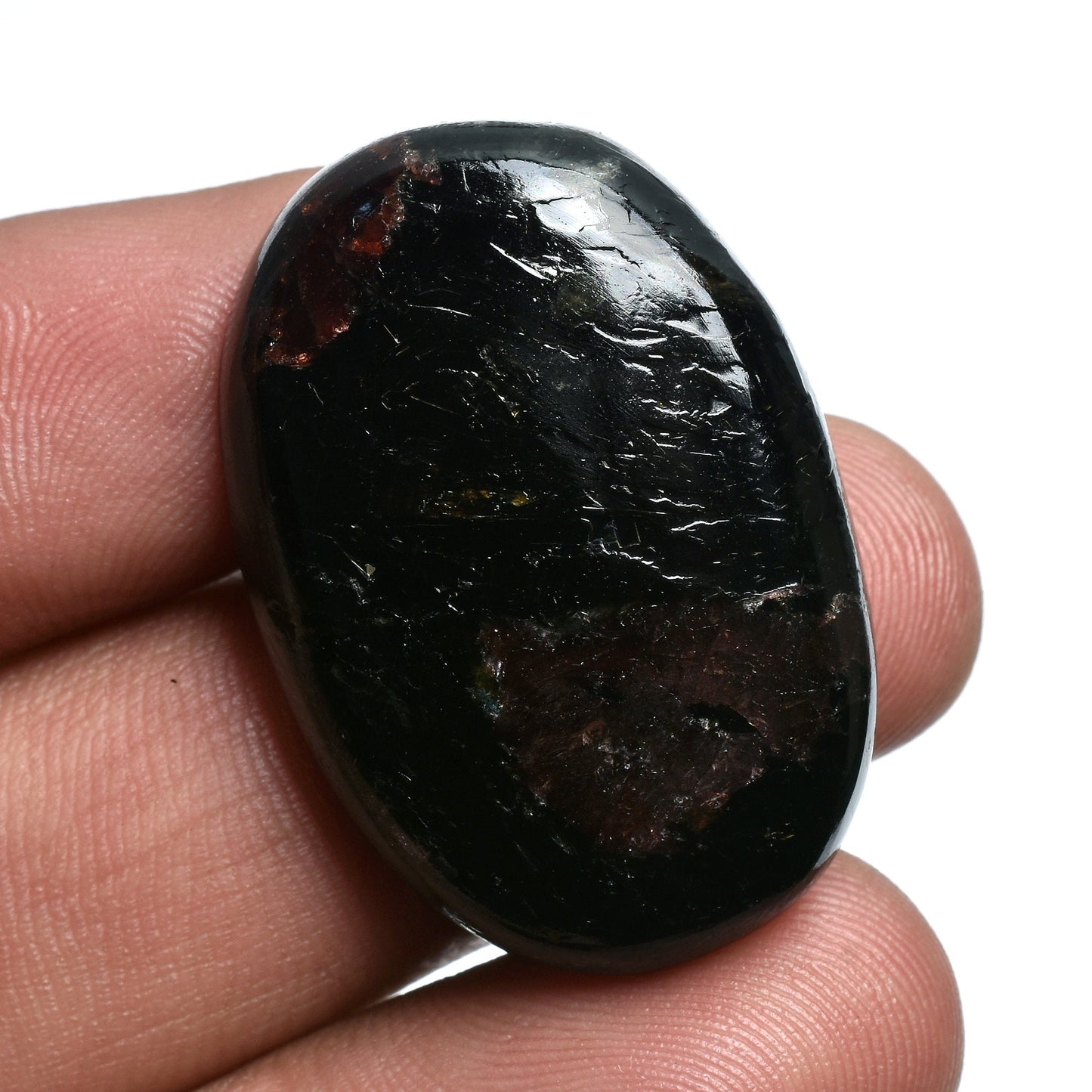 Natural Ruby Tourmaline Cabochon - Mixed Shape Tourmaline Gemstone for Jewelry