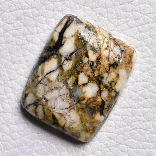 Natural Tiffany Jasper Cabochon – Green Loose Stone for Pendants & Gifts