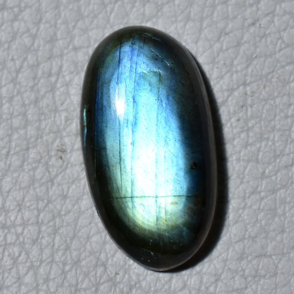 Actual Blue Fire Labradorite Gemstone – Oval-Rectangle Shape Magical Healing Crystal