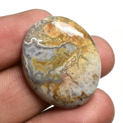 Natural Mexican Crazy Lace Agate Cabochon - Mixed Shape Designer Gemstone