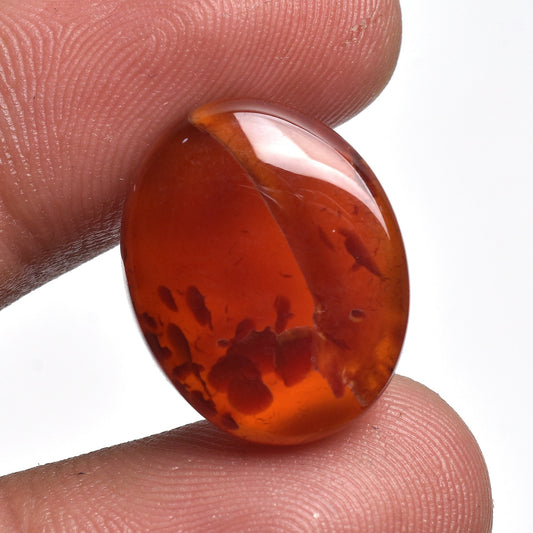 Red Onyx Gemstone Cabochon - Oval Loose Stone