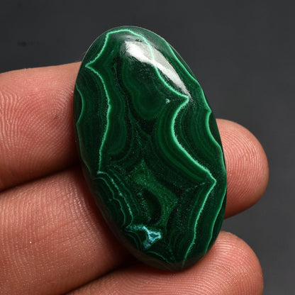 Natural Green Malachite Slice Loose Stone - Mix Shape Smmoth Cabs Healing Crsytal