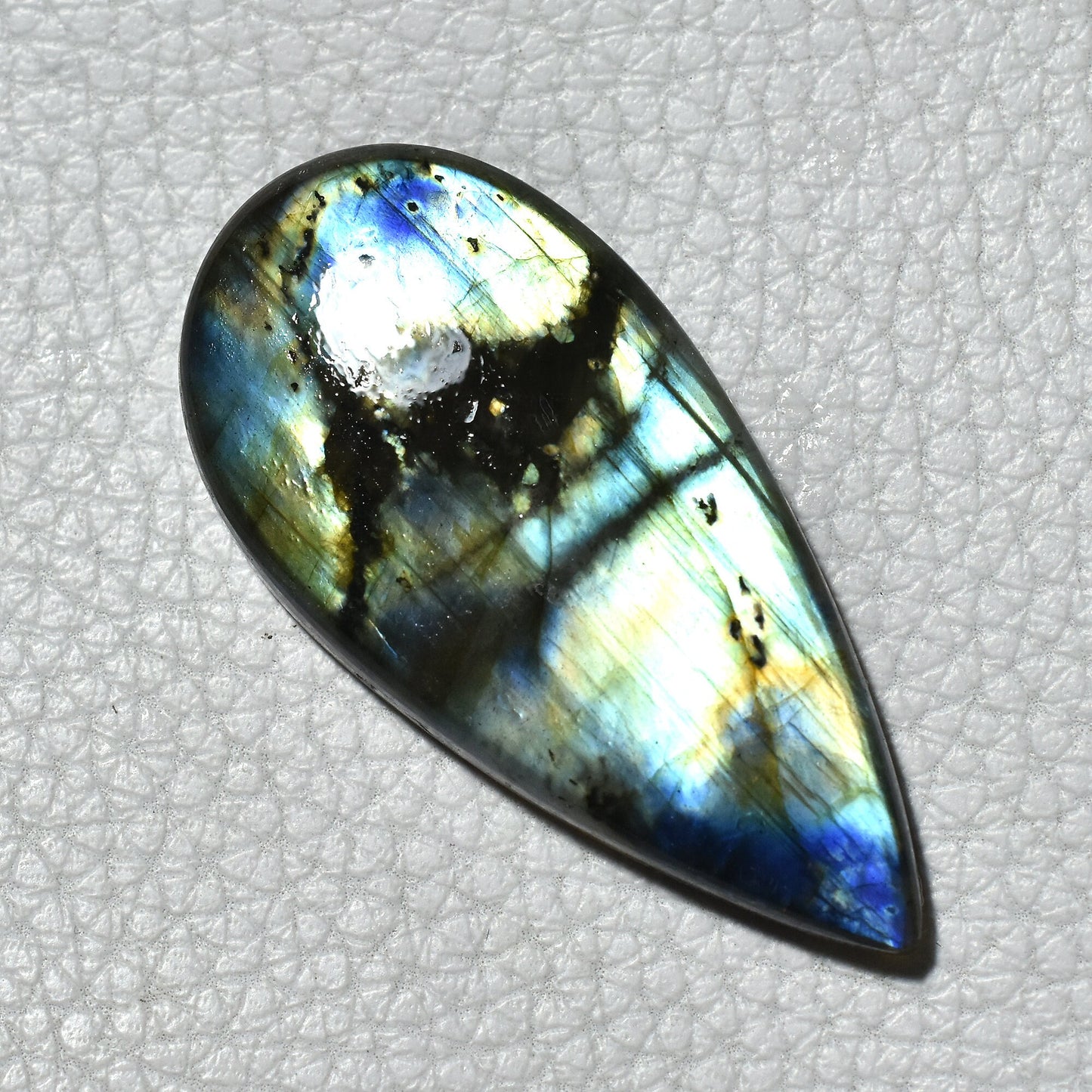 Labradorite Cabochon - Unique Multi-Fire Blue Healing Crystal, Mixed Shape Gemstone Collection