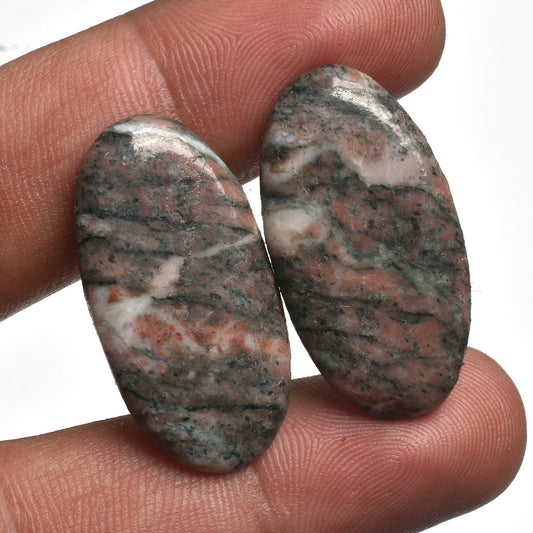 Natural Mix Gemstone Pairs - Smooth Jasper Healing Crystal for Earrings