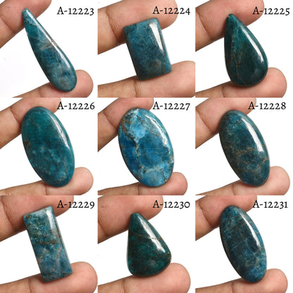 Healing Blue Apatite Crystal – Natural Apatite Cabochon,Loose Gemstones