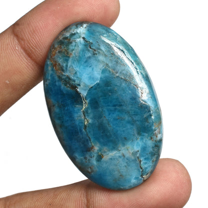 Healing Blue Apatite Crystal – Natural Apatite Cabochon,Loose Gemstones
