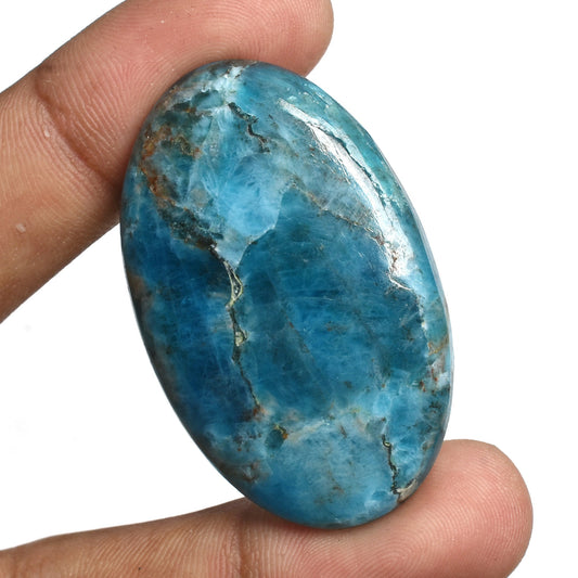 Healing Blue Apatite Crystal – Natural Apatite Cabochon,Loose Gemstones