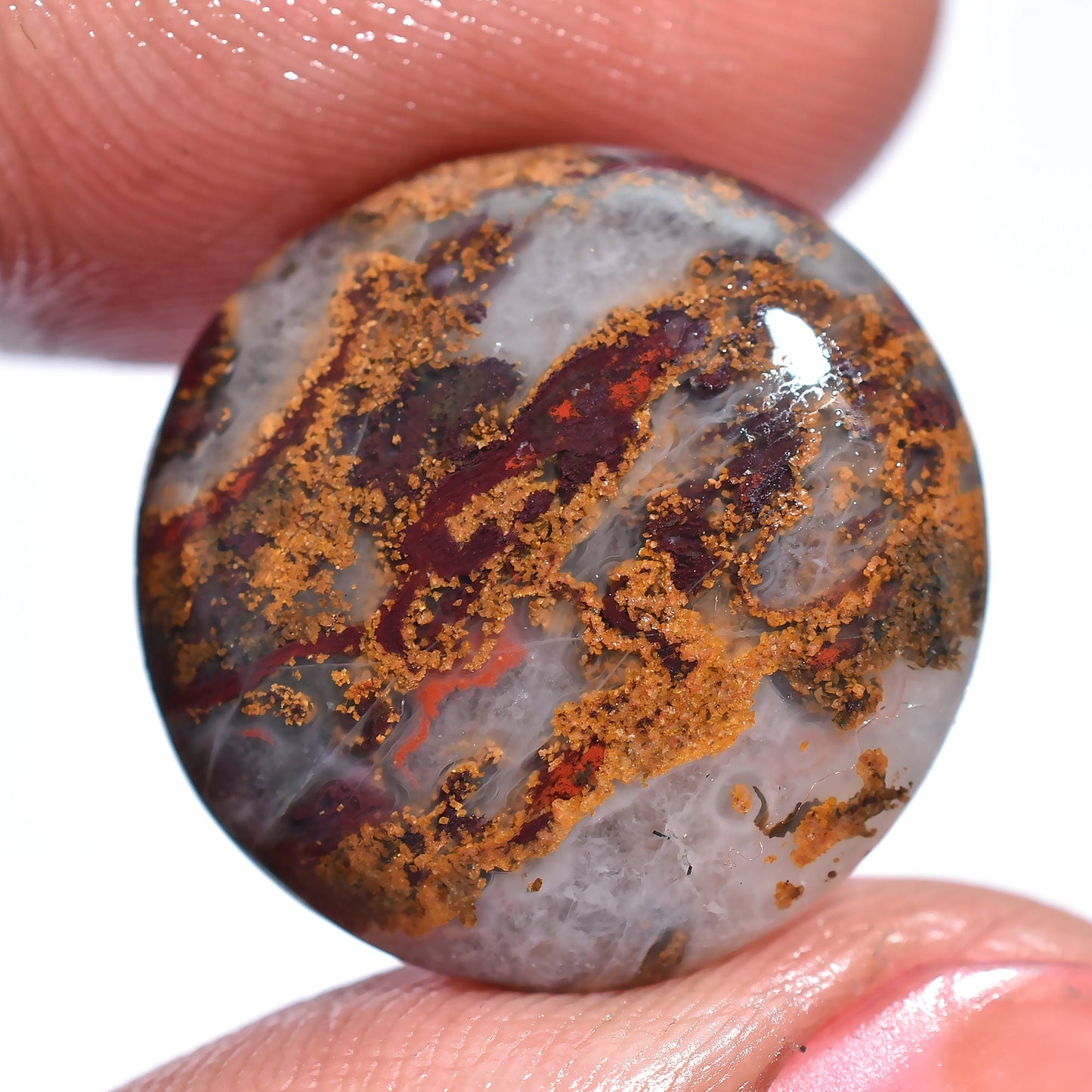 Rare! Attractive Bloodstone Cabochon, 100% Natural Bloodstone, Mix Shape Bloodstone.