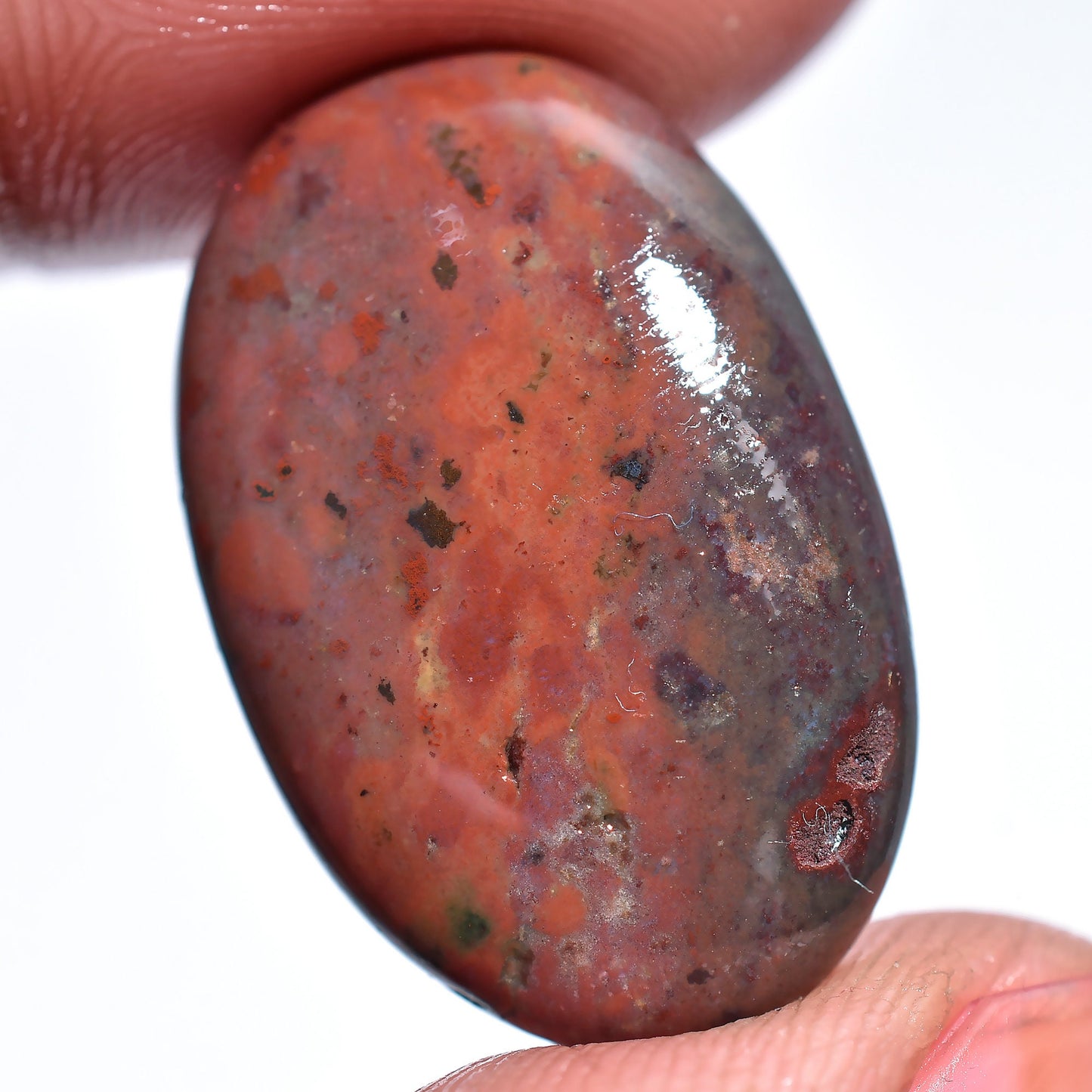 Rare! Attractive Bloodstone Cabochon, 100% Natural Bloodstone, Mix Shape Bloodstone.