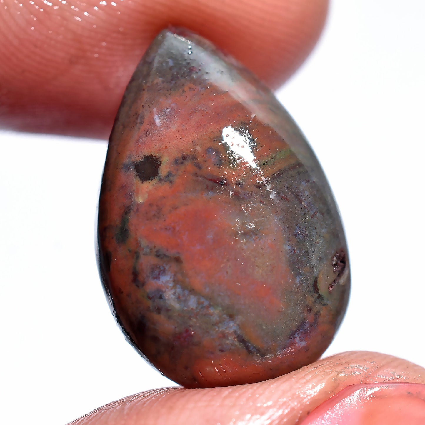 Attractive Bloodstone Cabochon - 100% Natural Oval & Pear Shape Loose Stones
