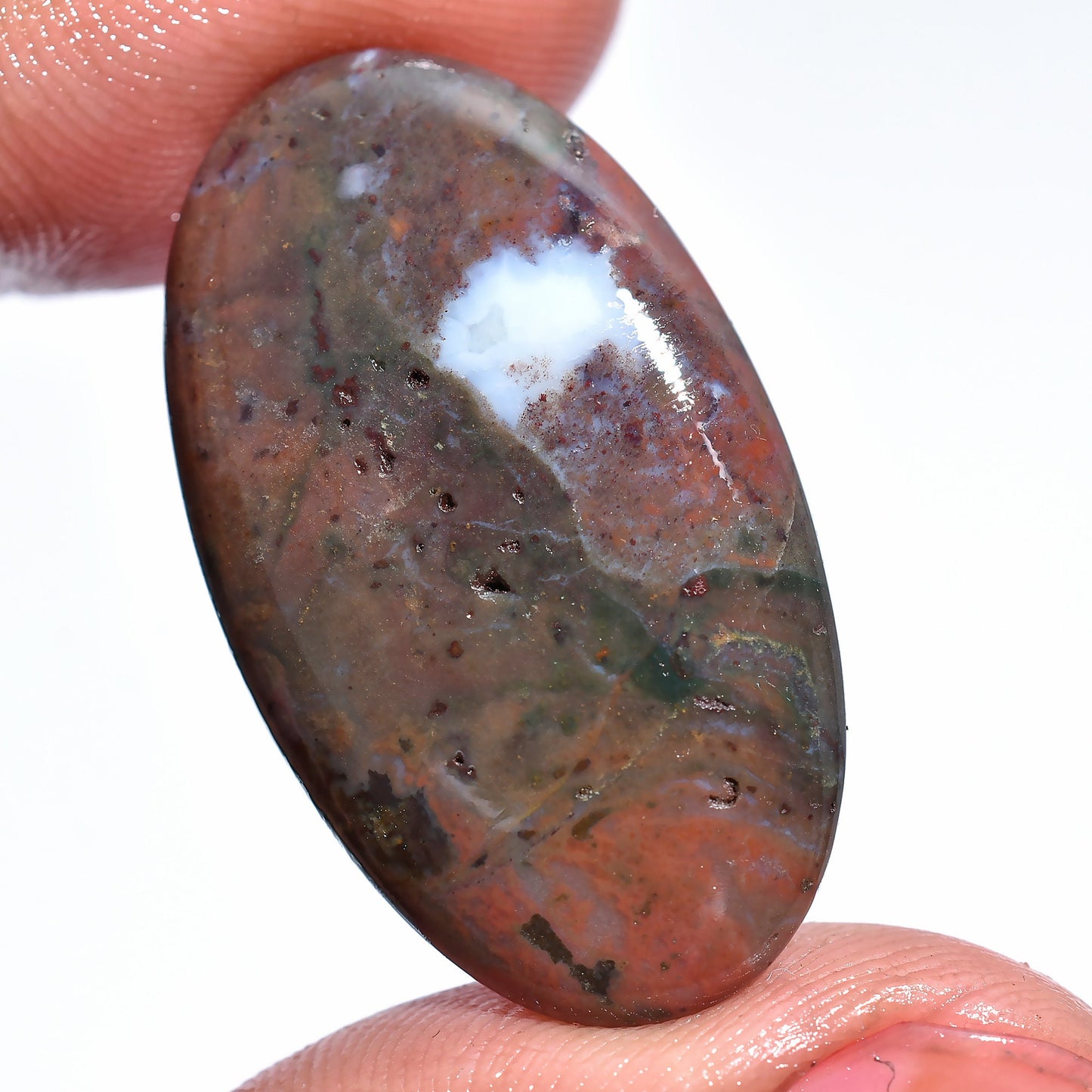 Attractive Bloodstone Cabochon - 100% Natural Oval & Pear Shape Loose Stones