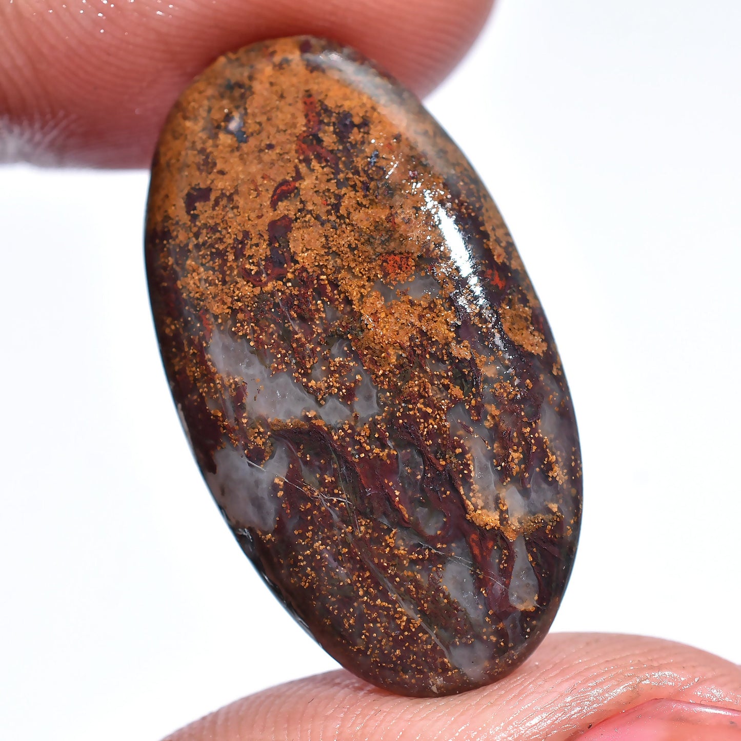 Attractive Bloodstone Cabochon - 100% Natural Oval & Pear Shape Loose Stones
