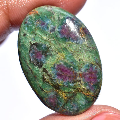Natural Ruby Fuchsite Cabochon – Mix Shape & Size Smooth Gemstones | Wholesale Ruby Fuchsite Cabochons