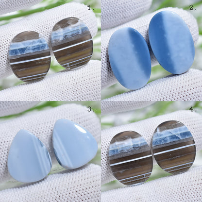 Top Grade Quality 100%  Blue Opal Crystal Earrings Pair, Making Earrings