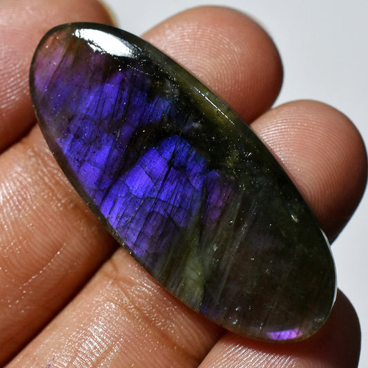 Flashy Purple Fire Labradorite Cabochon – Mixed Shape Smooth Polished Crystals